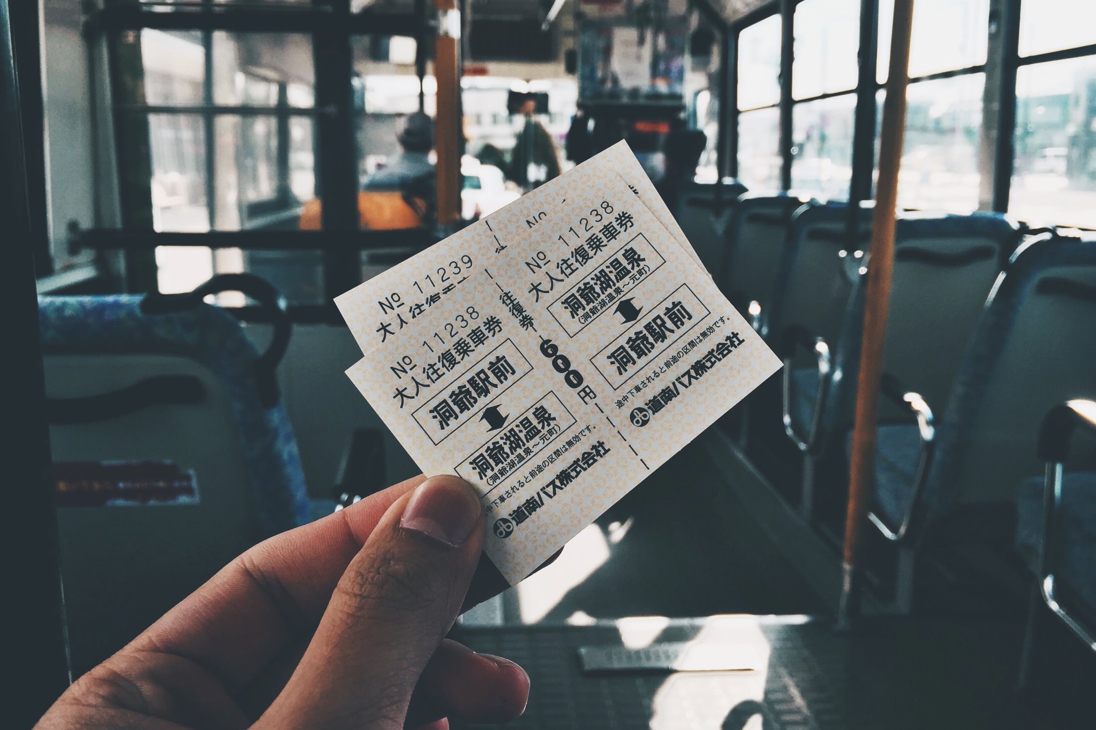 Japan Travelogue - Lake Toya Bus Tickets